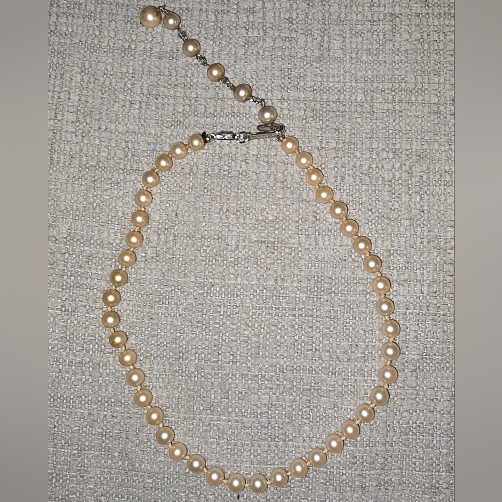 Trifari Faux Pearl Necklace